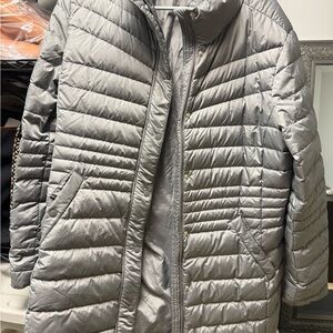 Stylish Gray Quilted Coat